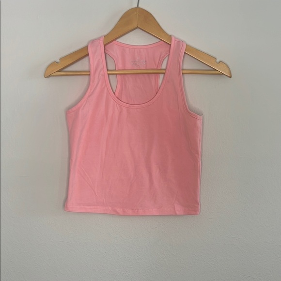 Tops - Vibrant Pink Women's Tank Crop Top